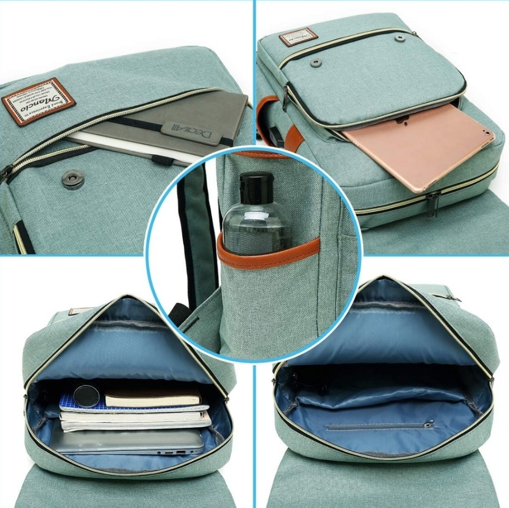 NWOT USB Charging Laptop Backpack - Picture 3 of 6